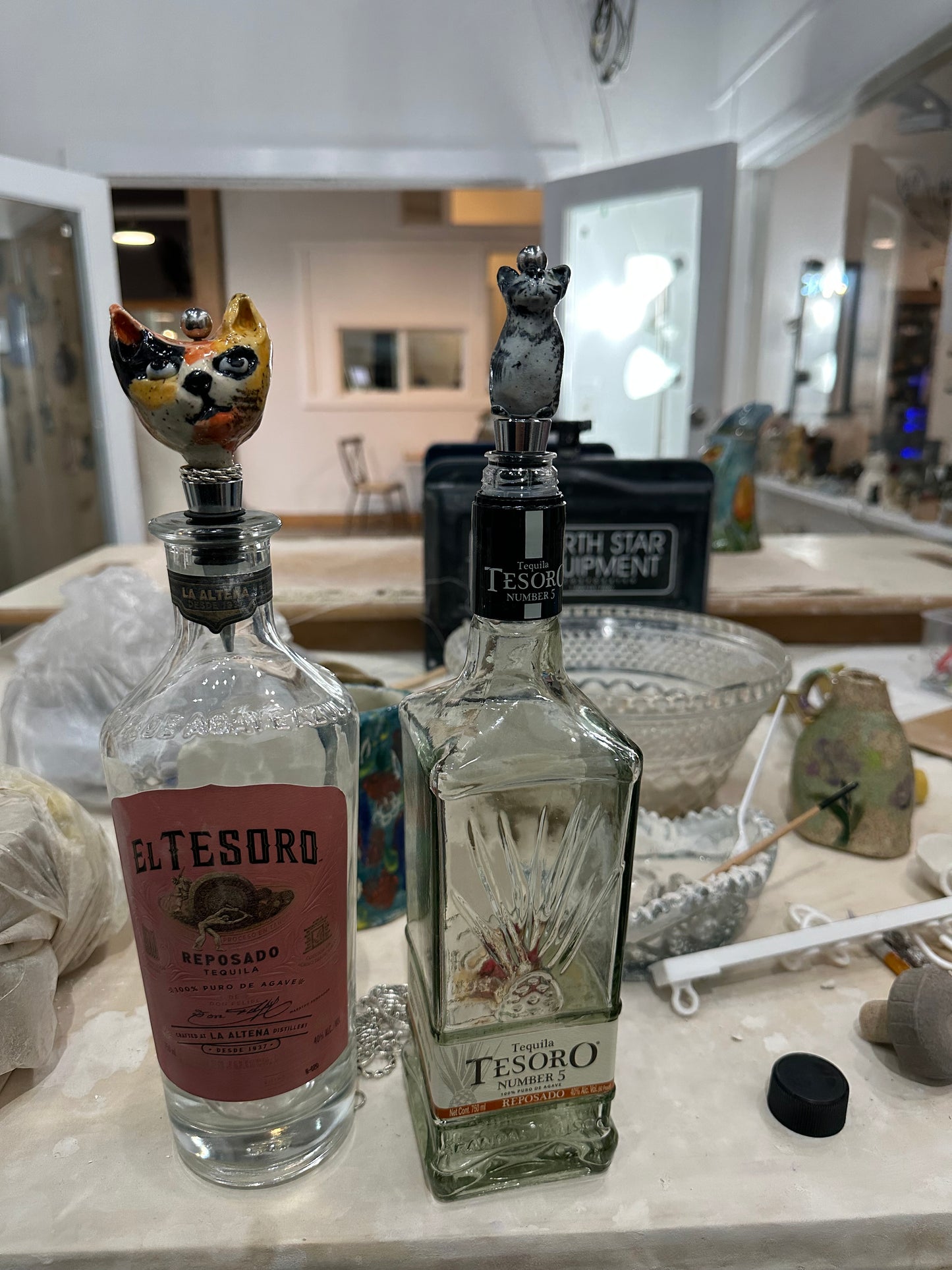 Custom pet bottle stopper.