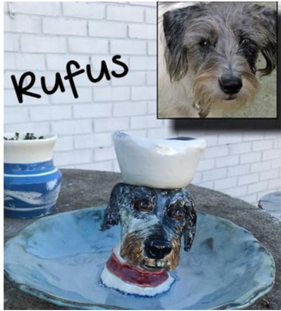 Custom Porcelain Pet Chip and Dip Bowl