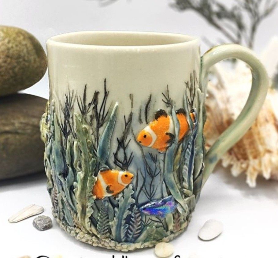 Workshop: The "Ocean Treasures" & Sea Life Mug August 8 11am-1:30pm