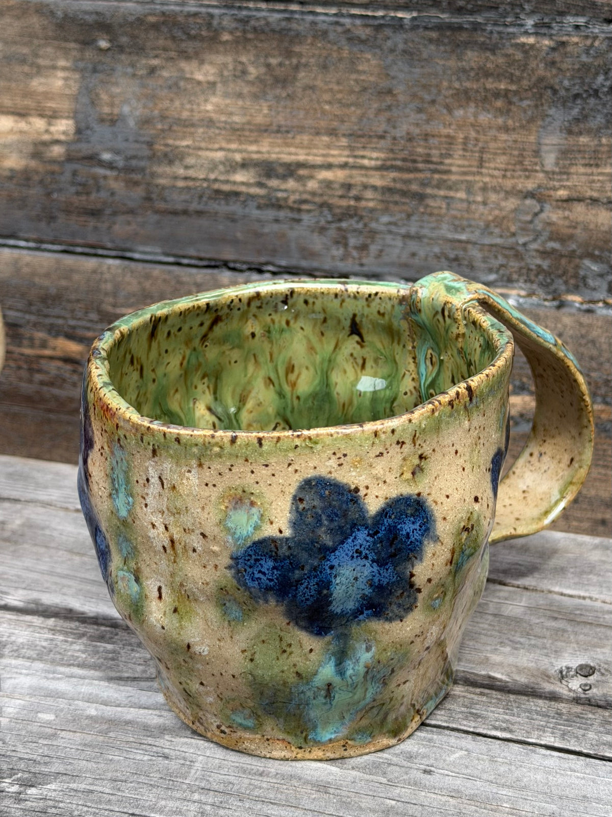 Floral Watercolor Stoneware Mug