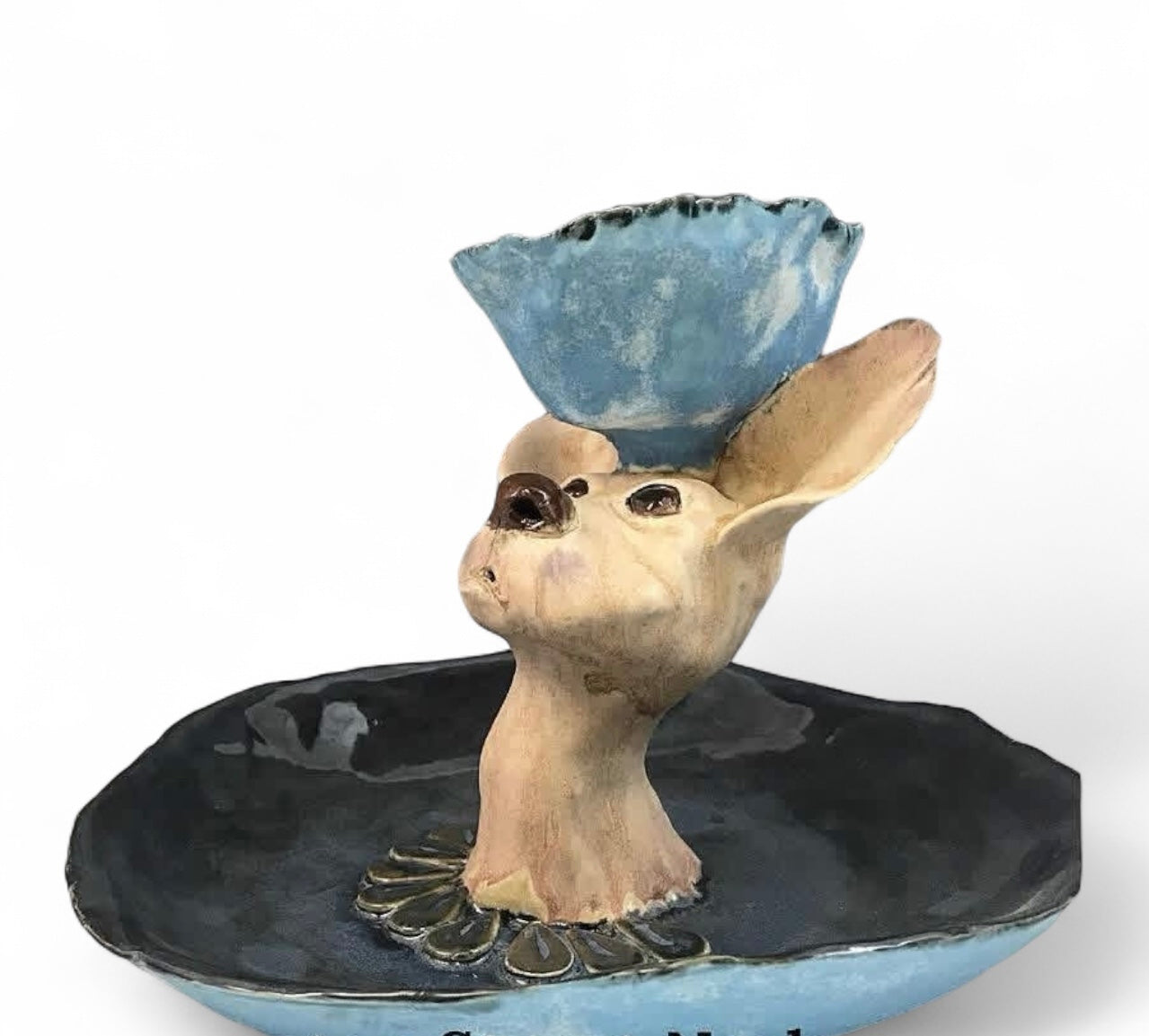 Custom Porcelain Pet Chip and Dip Bowl