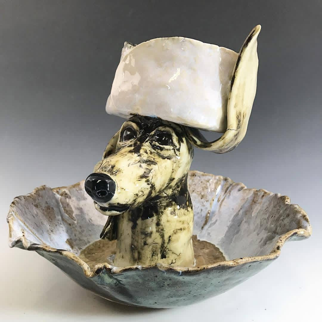 Custom Porcelain Pet Chip and Dip Bowl