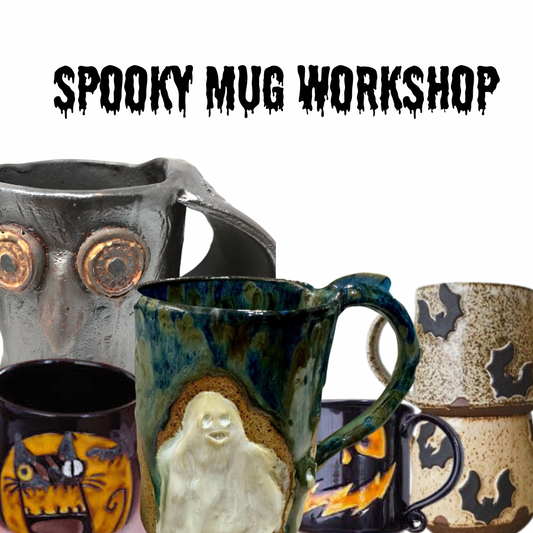 Spooky Mug Workshop October 11  11am-1pm