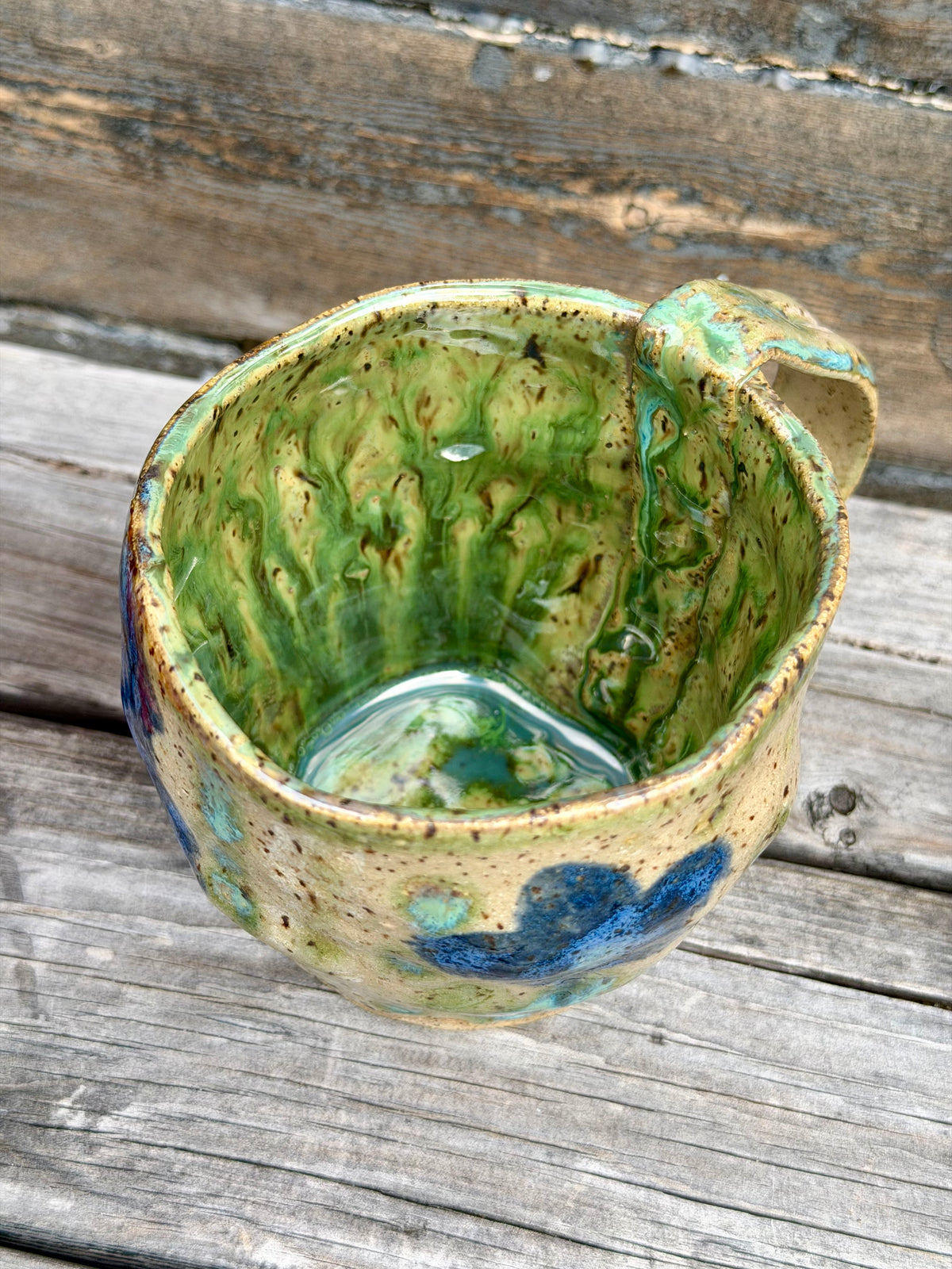 Floral Watercolor Stoneware Mug