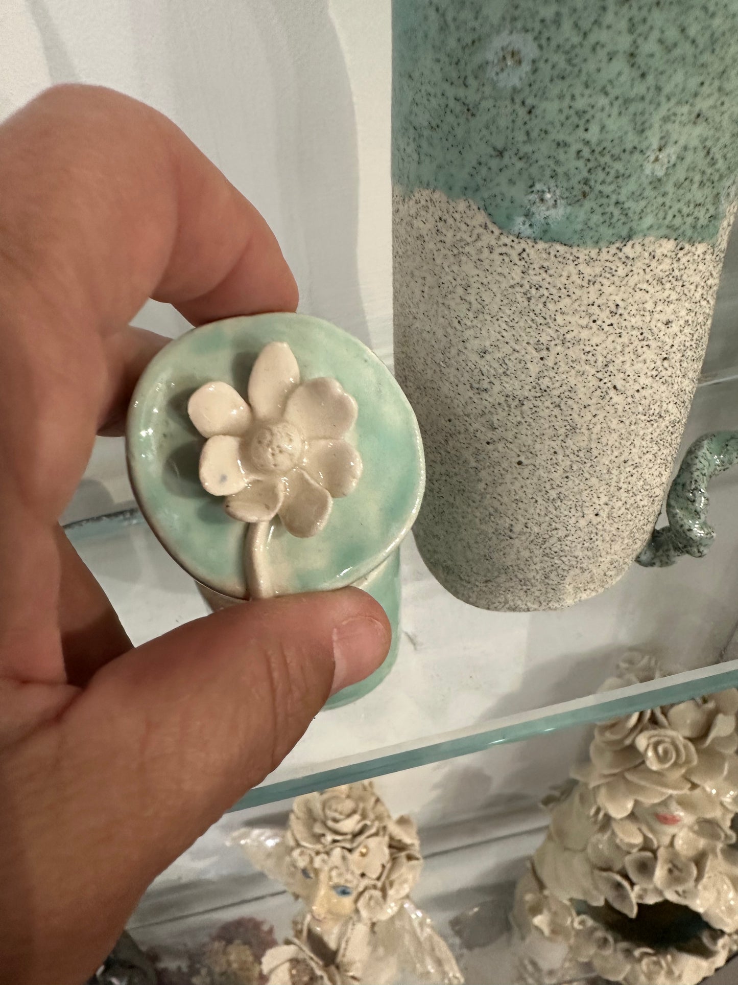 Green celadon and porcelain box 2