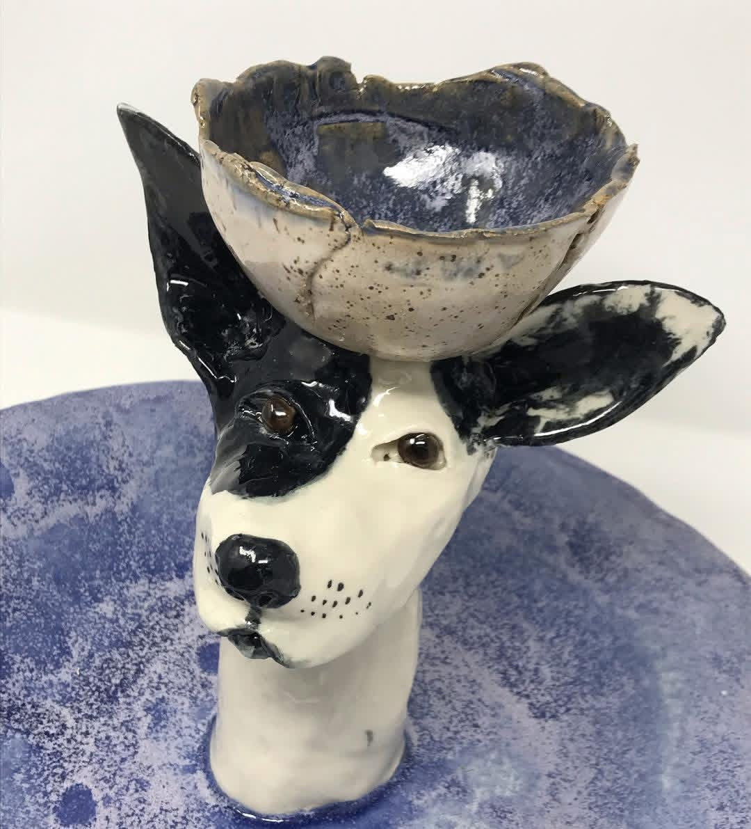 Custom Porcelain Pet Chip and Dip Bowl