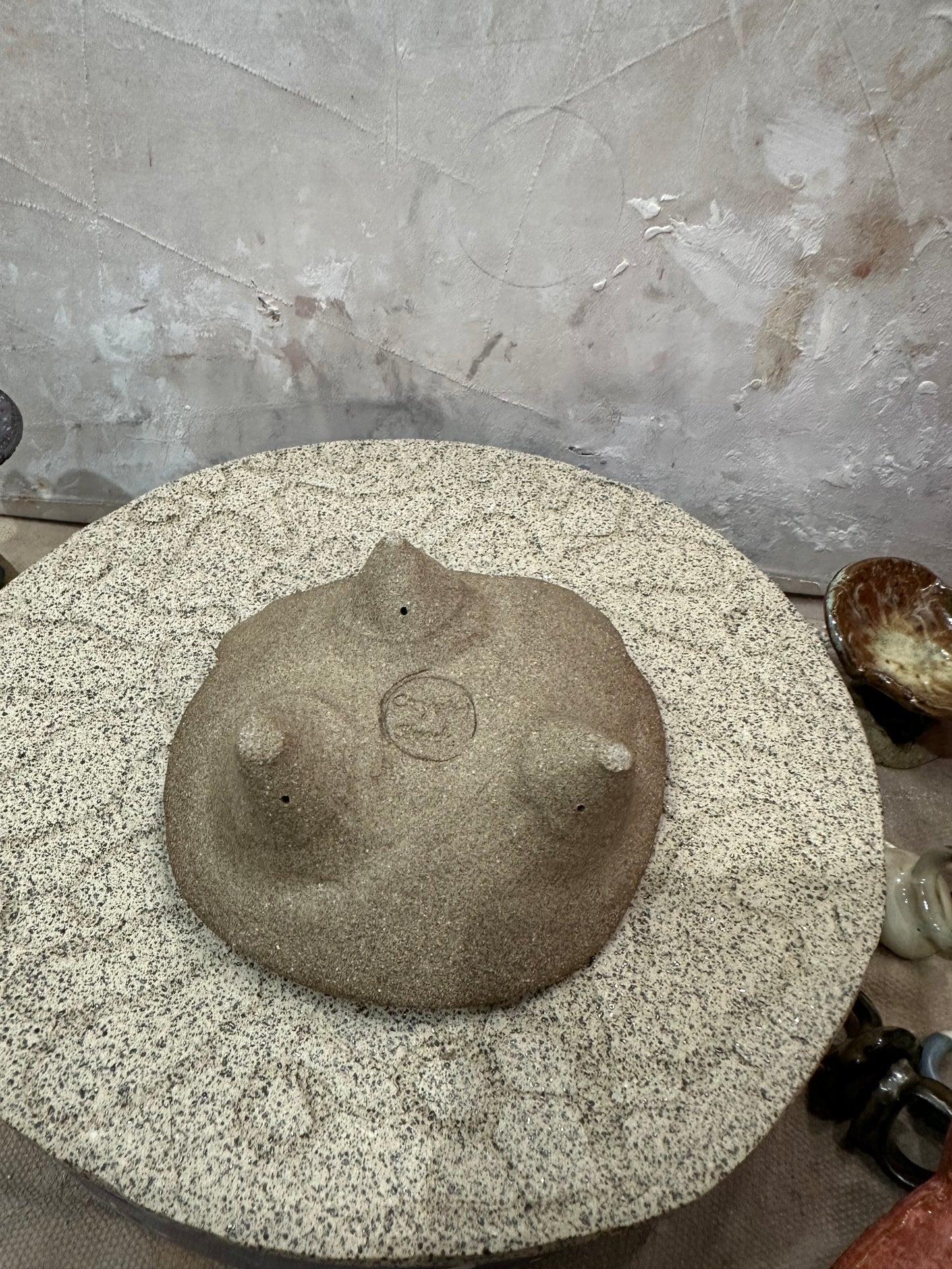 Handmade Porcelain Cat Trinket Dish | Unique Feline Jewelry Bowl