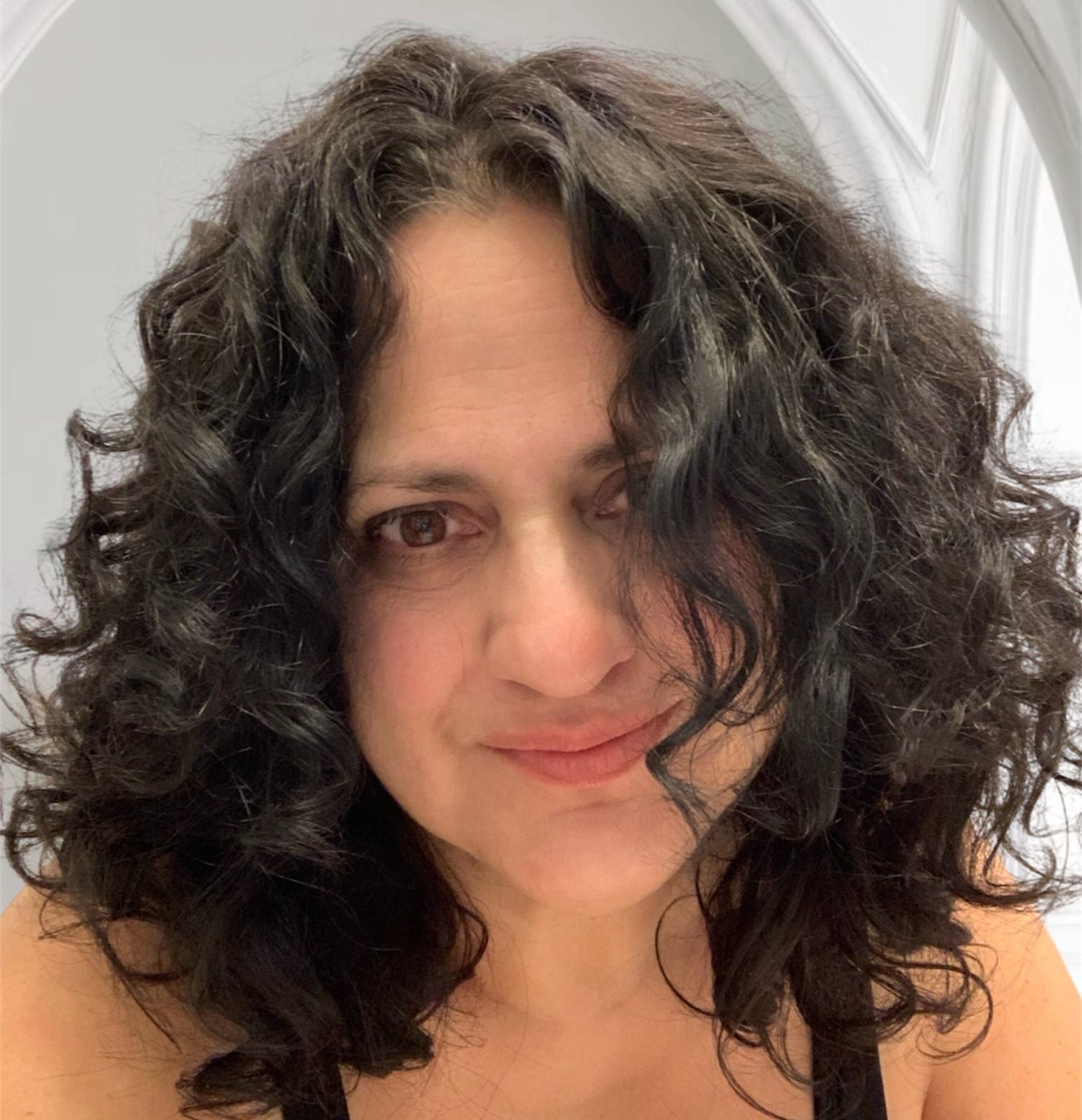 Crystal Shade looking at the camera
